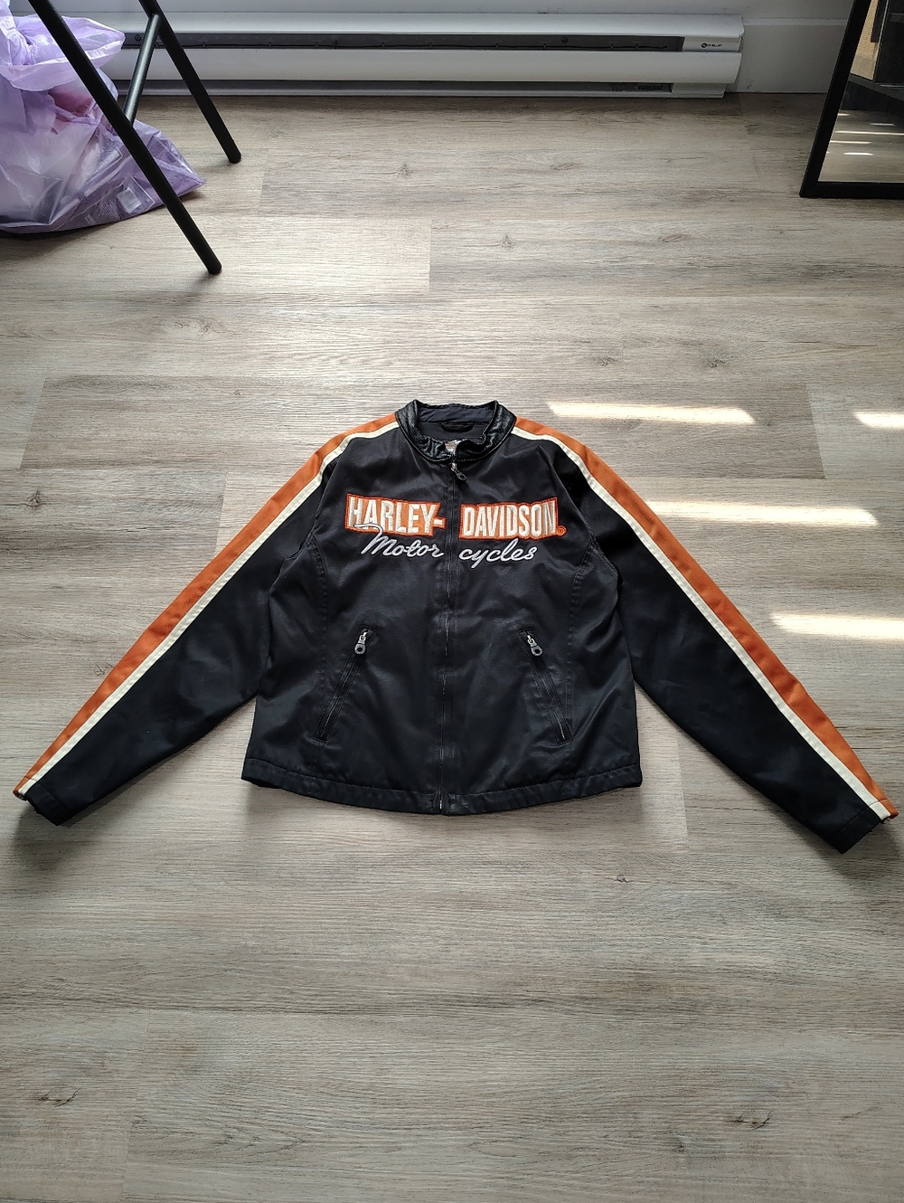 Harley-Davidson Motorcycle Jacket Orange And Black